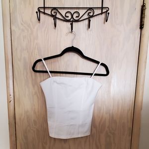 Aritzia Talula White Bustier Tube Top
